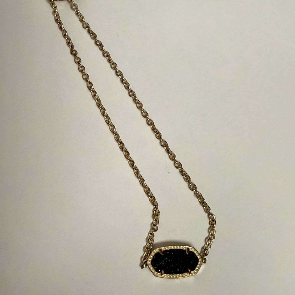 Kendra Scott Elegant Gold and Black druzy bracelet